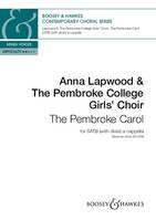 The Pembroke Carol, mixed choir (SATB divisi) a cappella. Partition de chœur.