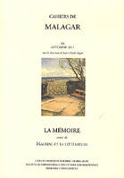 Cahiers de malagar xx:la memoire suivi de mauriac et la litterature, La mémoire