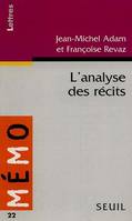 Mémo Introduction à l'analyse des récits