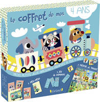 Le coffret de mes 4 ans - Coffret avec 40 cartes de cherche-et-trouve, 18 cartes de méli-mélo et 28