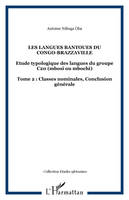 Les langues Bantoues du Congo-Brazzaville, Etude typologique des langues du groupe C20 (mbosi ou mbochi) - Tome 2 : Classes nominales, Conclusion générale