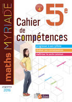 Myriade Mathématiques 5e 2018 Cahier de compétences élève