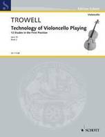 Technology of Violoncello Playing, 12 Etudes in 1st to 7th Position. op. 53. cello.