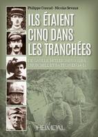 Ils étaient cinq dans les tranchées, De gaulle, hitler, mussolini, churchill et patton en 14-18