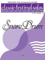 Classic Festival Solos Snare Drum Vol. 2 Pno Acc.