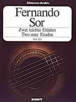 2 easy Etudes aus op. 31 und op. 35, aus op. 31 und op. 35. guitar.