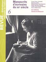 Revue de la BNF 6. Manuscrits d'écrivains du XXème siècle, Manuscrits d'écrivains du XXe siècle, Manuscrits d'écrivains du XXe siècle