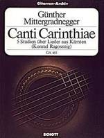Canti Carinthiae, 5 Studien über Lieder aus Kärnten. guitar.