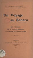 Un voyage au Sahara, Note préliminaire sur les résultats géologiques de la mission O. Olufsen au Sahara