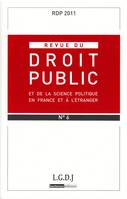 REVUE DU DROIT PUBLIC N 6 2011