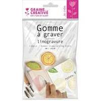 PLAQUE GOMME A GRAVER 10X15