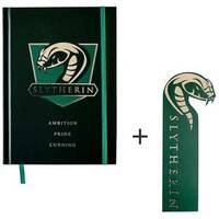 Carnet rigide  + Marque-page - Blason Serpentard - Slytherin - Harry Potter