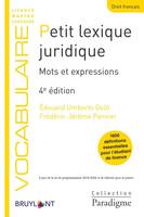 Petit lexique juridique, Mots et expressions