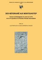 Des Néferkarê aux Montouhotep, Travaux archéologiques en cours sur la fin de la VIe dynastie et la première période intermédiaire