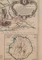 Carnet ligné Carte de la Guadeloupe, Le Rouge, 1753