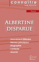 Fiche de lecture Albertine disparue de Marcel Proust (analyse littéraire de référence et résumé complet)