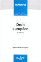 Droit européen 9e édition