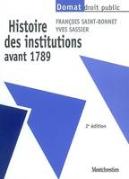 Histoire des institutions avant 1789