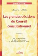 GRANDES DECISIONS DU CONSEIL CONSTITUTIONNEL : 15EME EDI (LES)