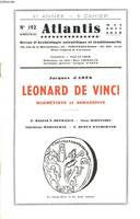 ATLANTIS, REVUE D' ARCHEOLOGIE SCIENTIFIQUE ET TRADITIONNELLE, 31e ANNEE, N°192, MAI-AOÛT 1958. JACQUES D'ARES: LEONARD DE VINCI, HERMETISTE ET JOHANNISTE / ...