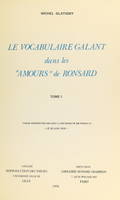 Le vocabulaire galant dans les 