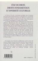 État de droit, droits fondamentaux et diversité culturelle, [actes du colloque, 3 et 4 décembre 1997, Grenoble]