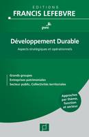 Développement Durable, Aspects stratégiques et opérationnels