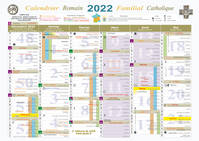 Calendrier familial catholique 2022 classique A4