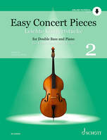 Vol. 2, Easy Concert Pieces, 24 Easy Pieces from 5 Centuries using half to 3rd Position. Vol. 2. double bass and piano.