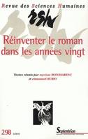 Revue des Sciences Humaines, n°298/avril - juin 2010, Réinventer le roman dans les années vingt