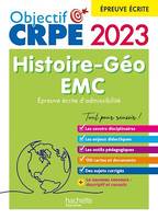 Objectif CRPE 2023 - Histoire-Géographie-EMC  - épreuve écrite d'admissibilité, (Ebook PDF)