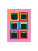 Pop Art Amps, Greeting Card