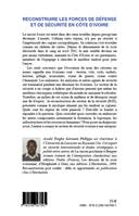 RECONSTRUIRE LES FORCES DE DEFENSE ET DE SECURITE EN COTE D'IVOIRE - CONTRIBUTION CITOYENNE, Contribution citoyenne