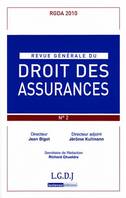 REVUE GENERALE DE DROIT DES ASSURANCES N 2 - 2010