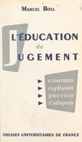 L'éducation du jugement