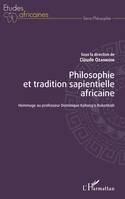 Philosophie et tradition sapientielle africaine, Hommage au professeur Dominique Kahang'a Rukonkish