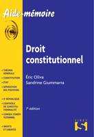 Droit constitutionnel - 7e éd., Aide-mémoire Sirey