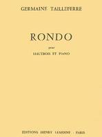 Rondo, Hautbois et piano