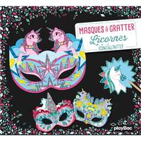 Masques à gratter - Licornes