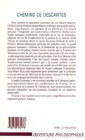 Chemins de Descartes, colloque de Poitiers, [l'Université, 14-15 décembre 1996]