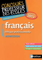 Annales CRPE : Français Admission