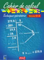 Cahier de calcul cycle 3 niveau 3D