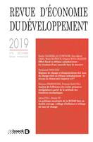 Revue d'économie du développement, Varia