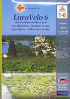 Eurovélo 6 (LOT DE 6 CARTES sous blister)