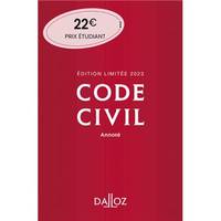 Code civil 2023 122ed édition limitée - Annoté