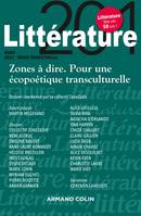 Littérature Nº201 1/2021 Zones à dire. Pour une écopoétique transculturelle, Zones à dire. Pour une écopoétique transculturelle