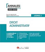 Droit administratif - L2, 3 copies réelles d'étudiants annotées et corrigées - 9 Dissertations, 12 Commentaires (arrêt/citation), 7 Cas pratiques, 1 QRC - Des conseils de méthodologie appliqués aux sujets