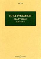 Scythian Suite, Ala et Lolly. HPS 636. op. 20. orchestra. Partition d'étude.