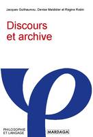 Discours et archive