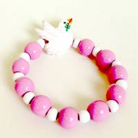 BRACELET COLOMBE ROSE